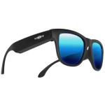 Voxos VXSA-BLU Bluetooth Bone Conduction Smart Glasses - Mirror Blue, Supports Hands-Free Calls, GPS Navigation, and Voice Assistant